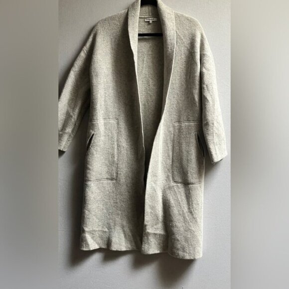 Madewell 100% Merino Wool open knit duster cardigan jacket Sz XS - Picture 2 of 13